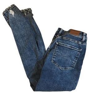 BKE Blue Skinny Jeans Distressed Design